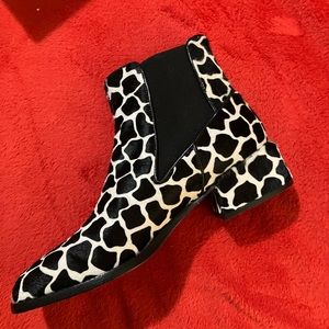 Tibi Giraffe boots with real Calf Hair